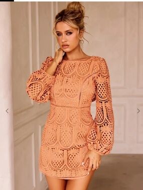 Sage + Paije Take Me To The Tropics Lace Mini Dress S NWT